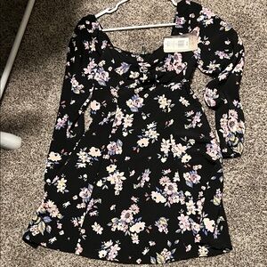 Lily Rose Black Floral dress
